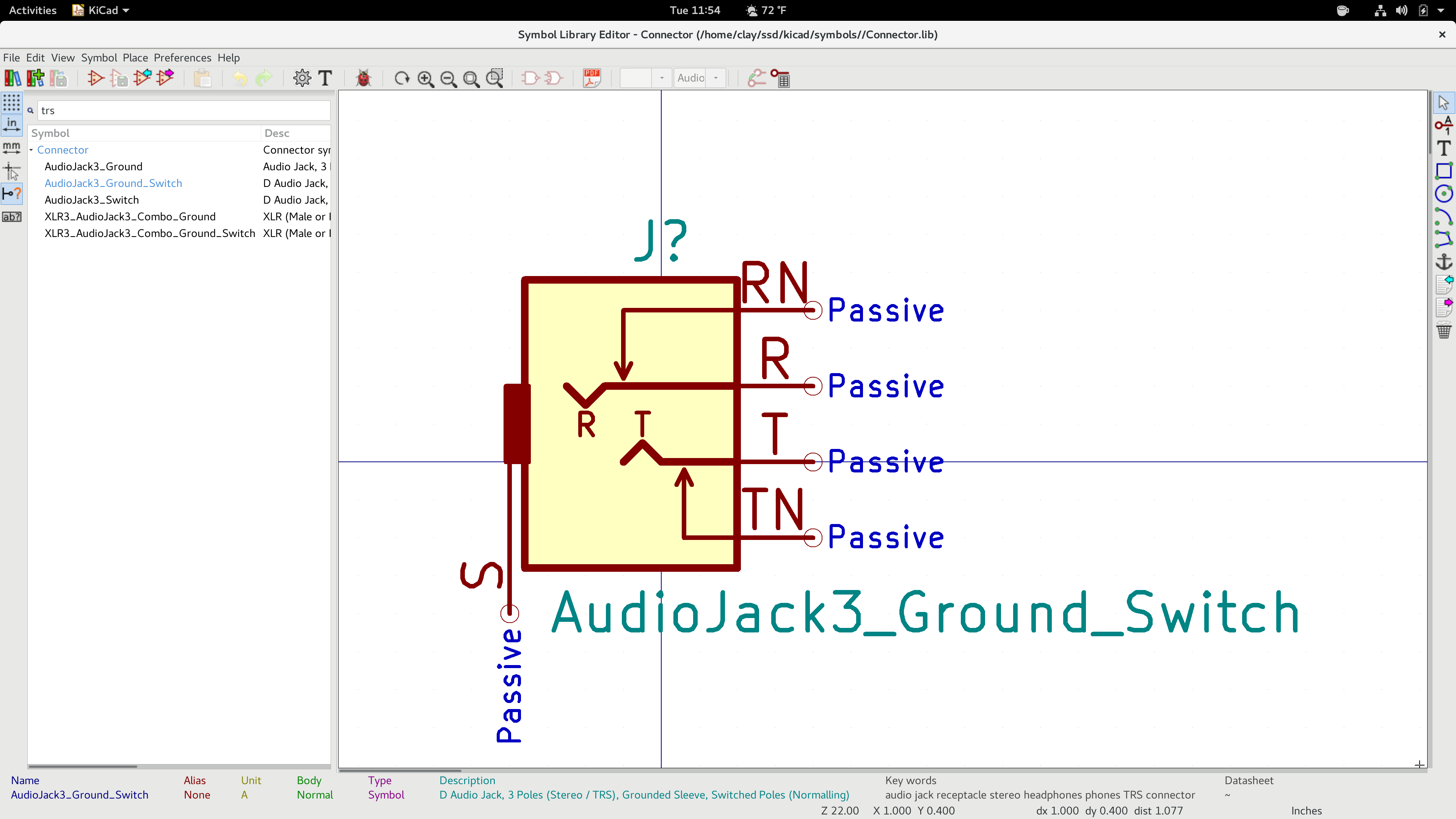 Inconsistency in AudioJack_Switch symbols (635) · Issues · KiCad