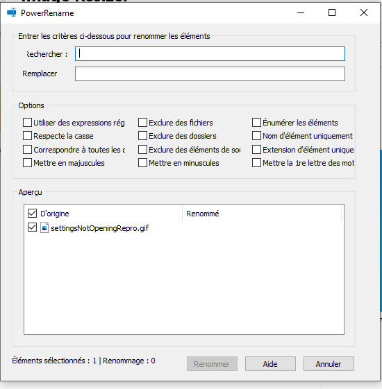 PowerRename text cropped out