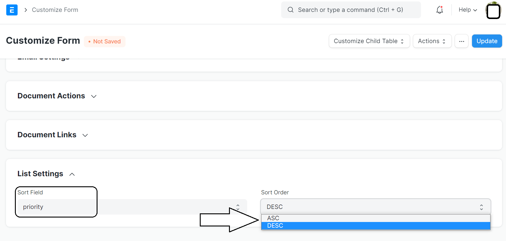 Sort Field in Task List Feature · Issue 31714 · frappe/erpnext · GitHub