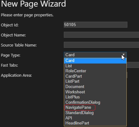 Wrong Page Type in Page Wizard · Issue #5493 · microsoft/AL · GitHub