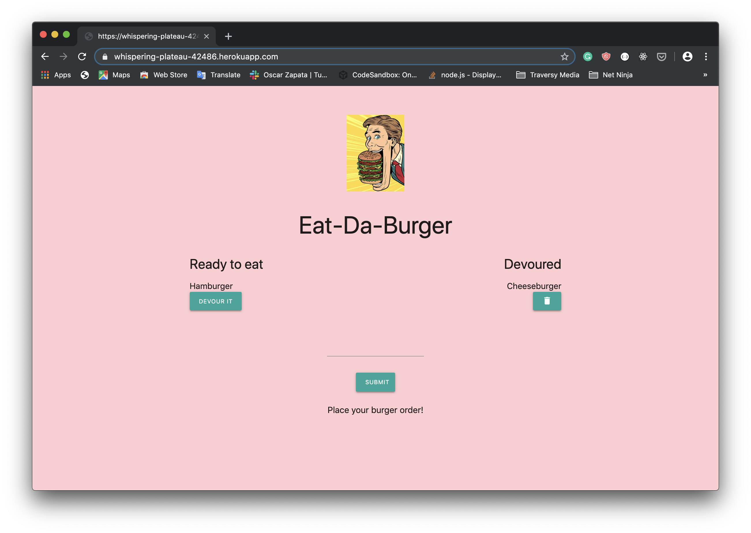 GitHub - szewah/eatBurgers: A basic full stack restaurant app