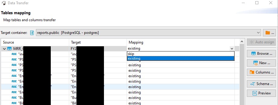 Import Data UI not as Intuitive as Before · Issue #9900 · dbeaver ...