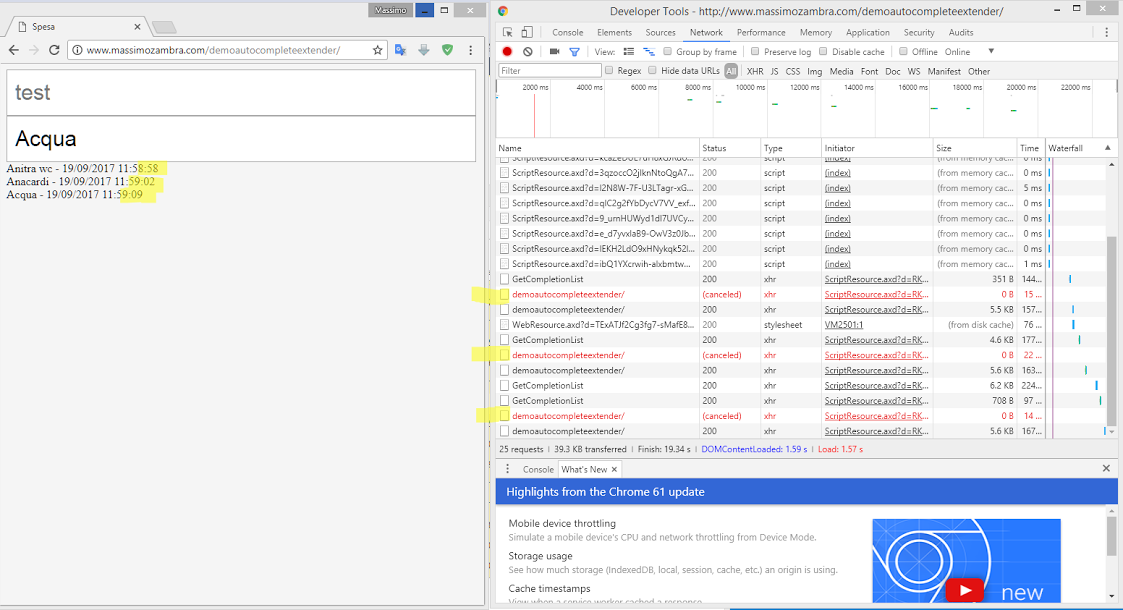 The "change" event is raised twice in Chrome and