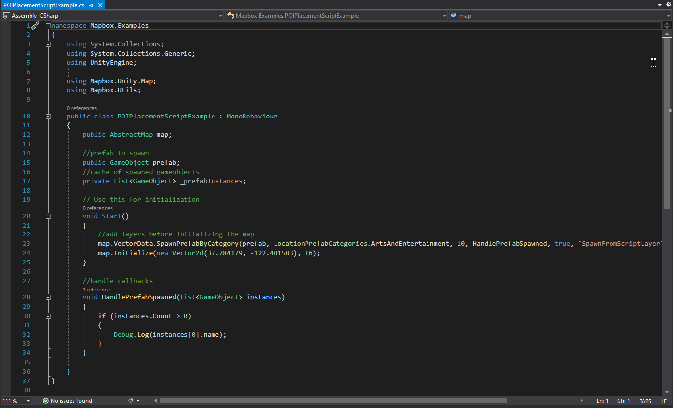 Add POI to Abstract Map at runtime · Issue #1615 · mapbox/mapbox-unity ...