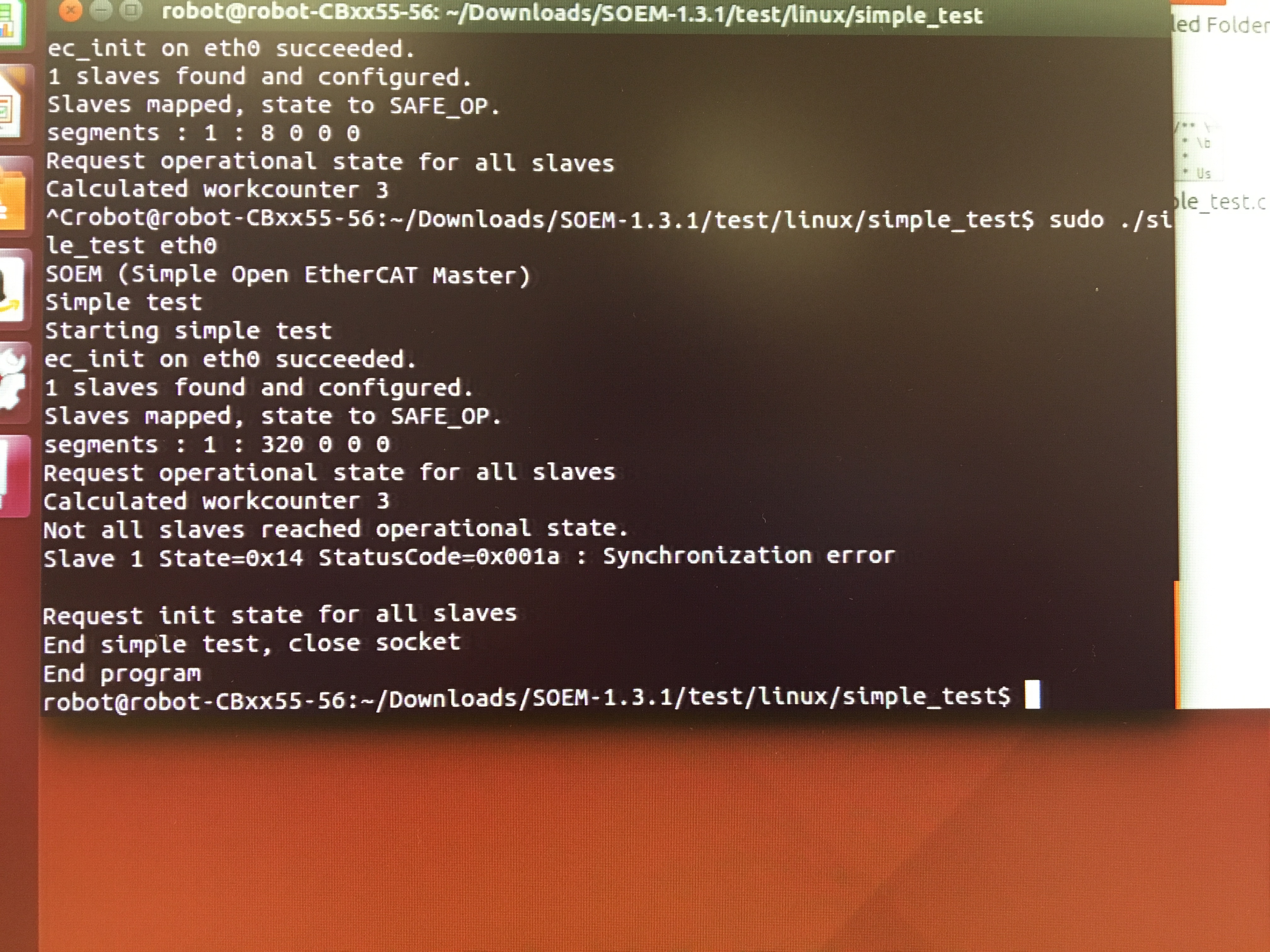 SOEM can't output data with simple_test · Issue #192 ...