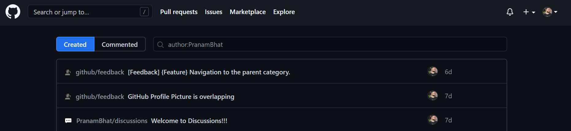 Profile / My Discussions - comments are missing · community ...