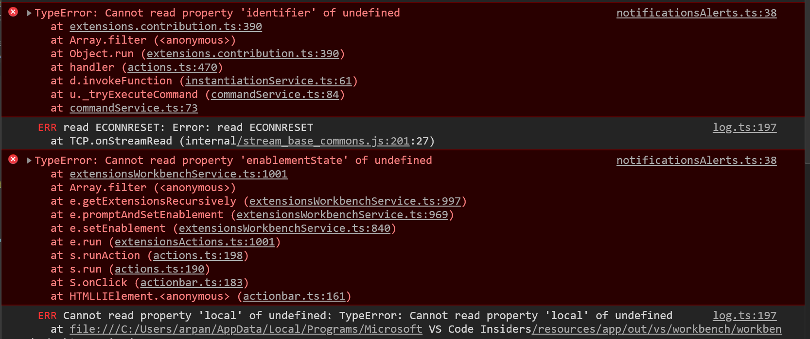 Unable to interact with extension menu on remote SSH · Issue #101169 ...