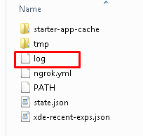 remove log file