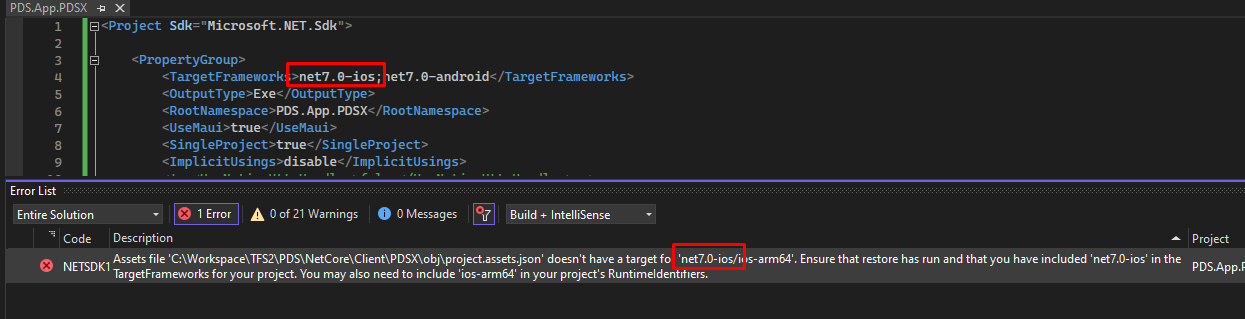 Assets file doesn't have a target for net7.0 · Issue #14175 · dotnet ...