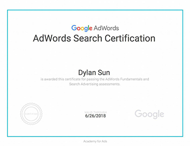 AdWords Search Certification AdWords Search Certification