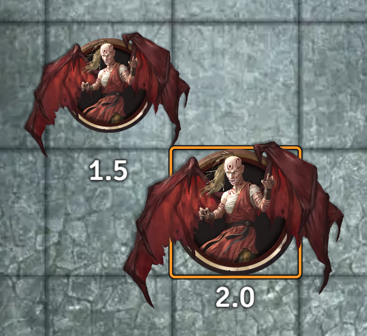 [Bug] Pathfinder Token Pack manticore paaridar scaling incorrect