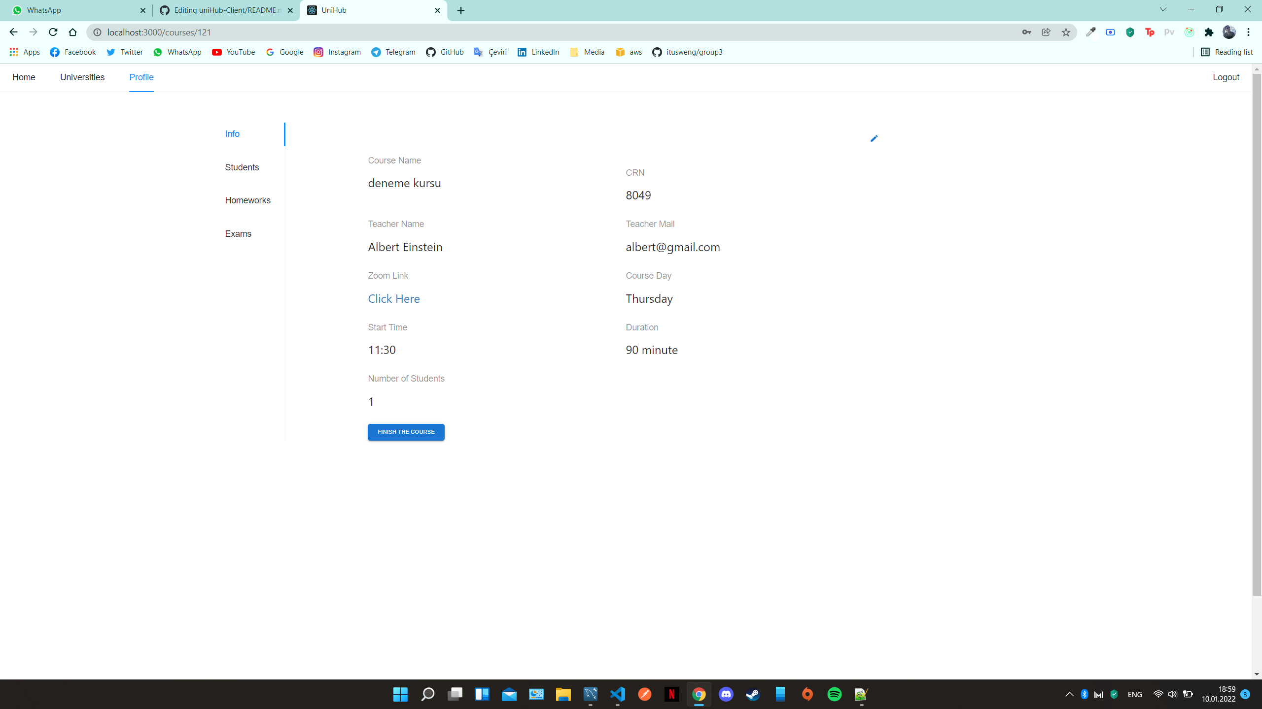 GitHub - furkandursun947/uniHub-Client