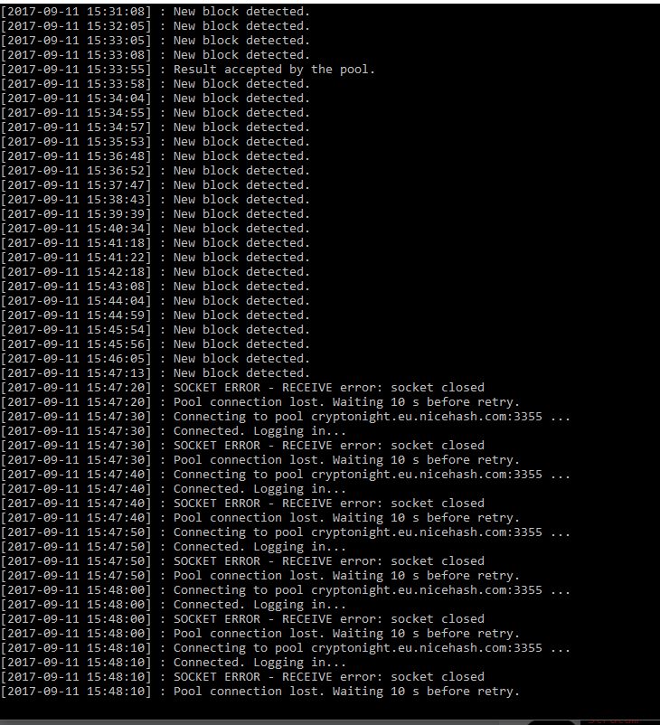 Continuous connection errors/still not resolved · Issue #343 · nicehash ...