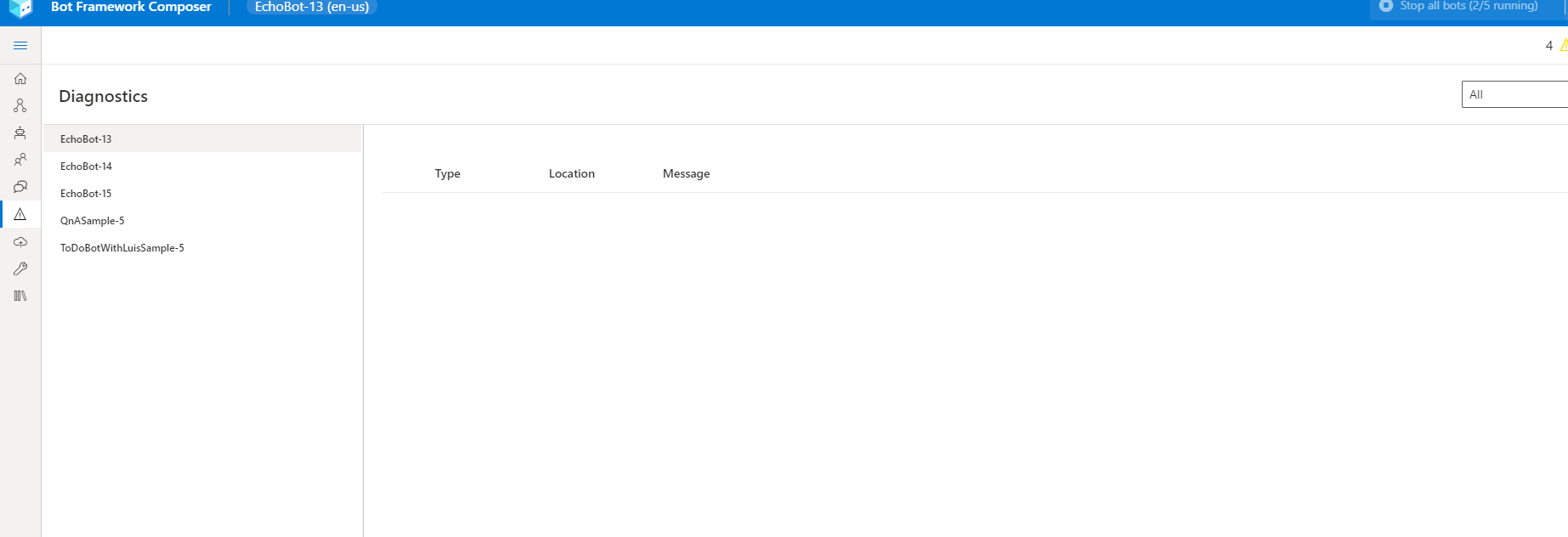 START BOTS CONTROL: all bot can't be started when there is error in bot ...