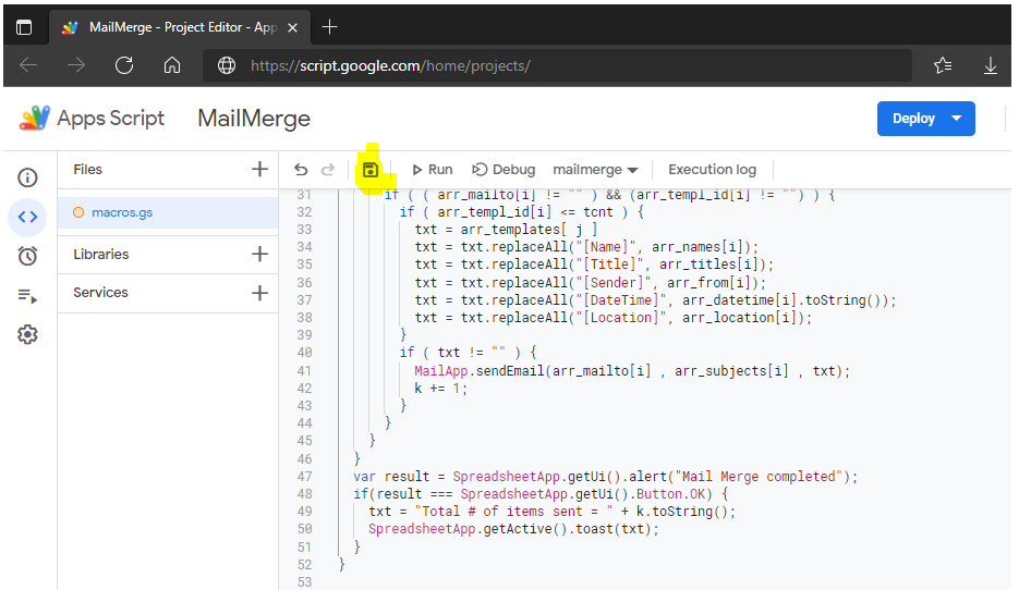 GitHub WingsMaker/mailmerge perform simple mailmerge using