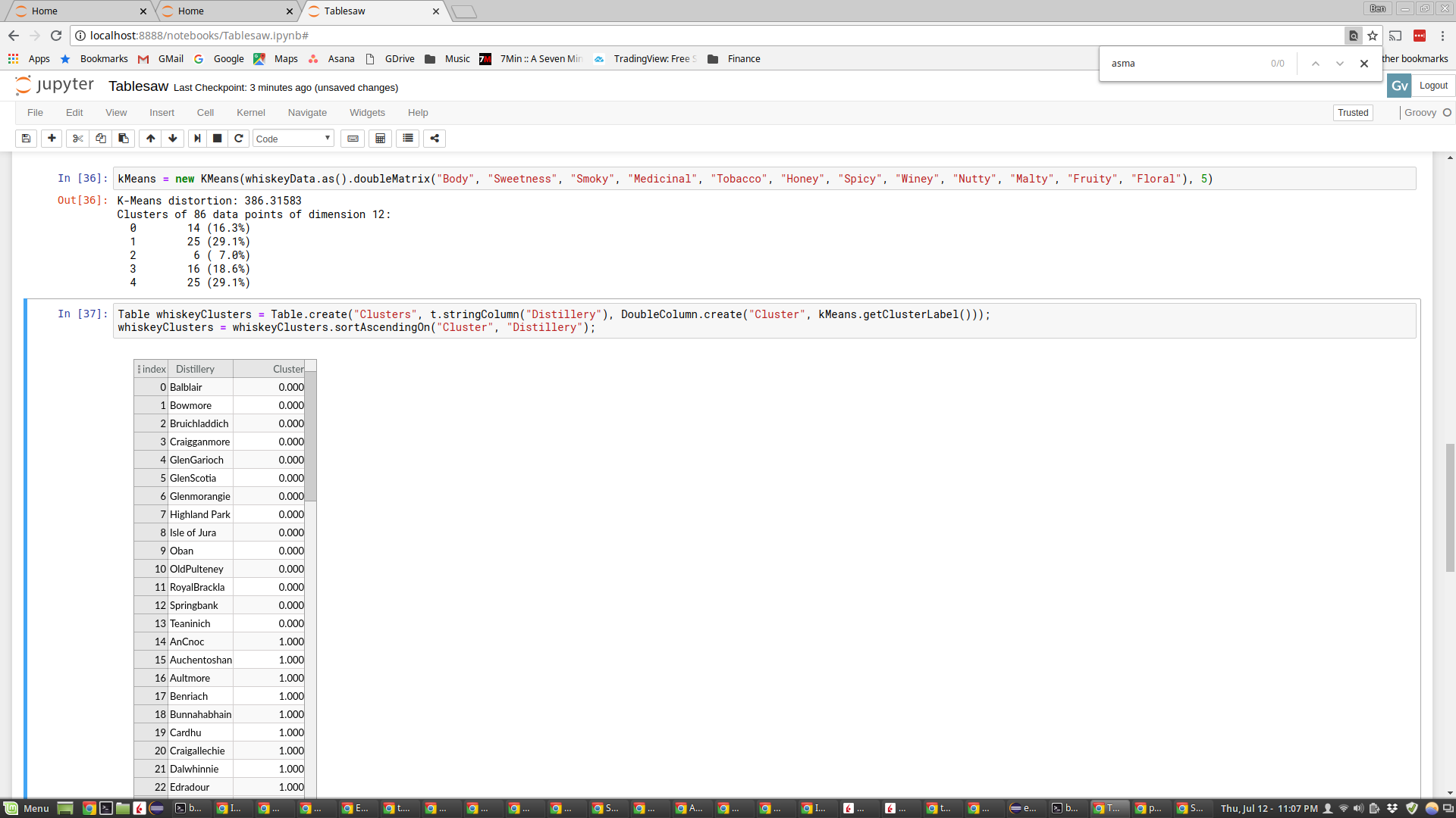 Document some examples using Smile and Tablesaw together · Issue 280