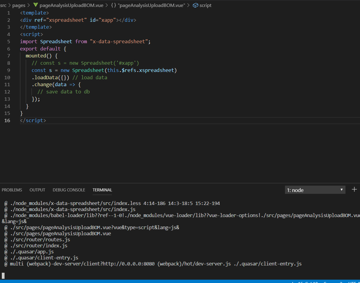 Vue.js integration · Issue #138 · myliang/x-spreadsheet · GitHub