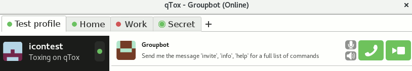 qtox multiple profiles notify