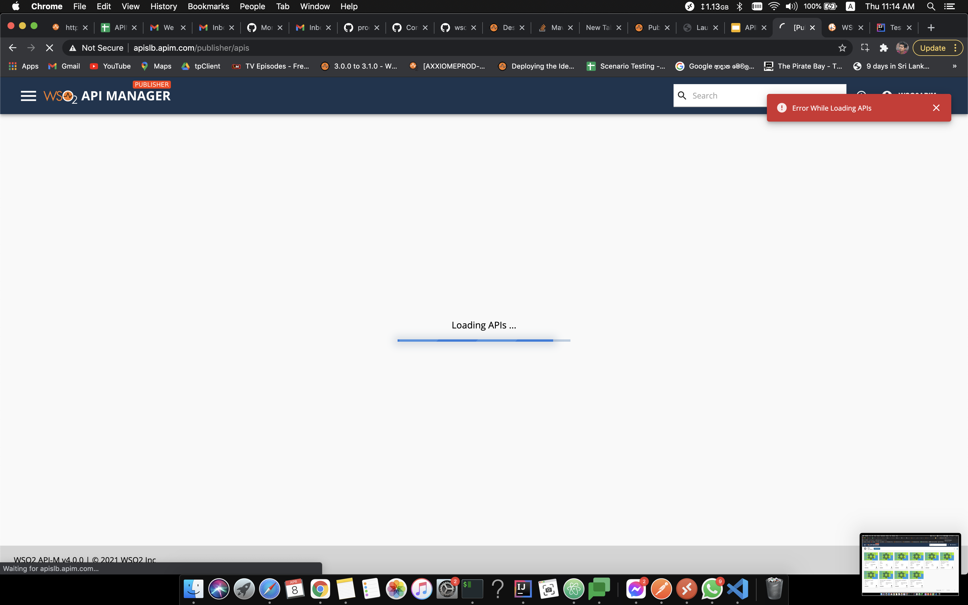 Error displayed while reloading Publisher · Issue #10840 · wso2/product ...