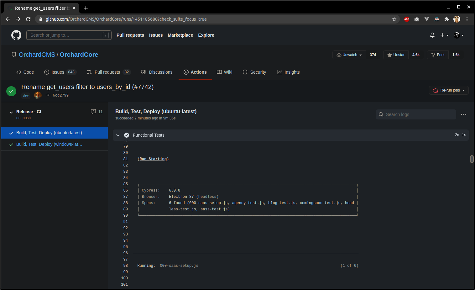 Github Actions : Use Chrome for functional tests · Issue #7744 ...