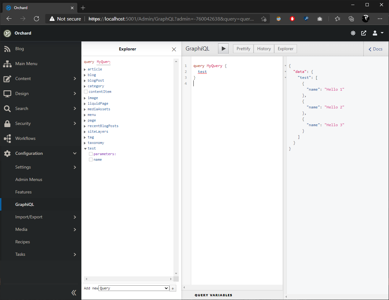 SQL Query Schema with custom db table (collision with content type ...