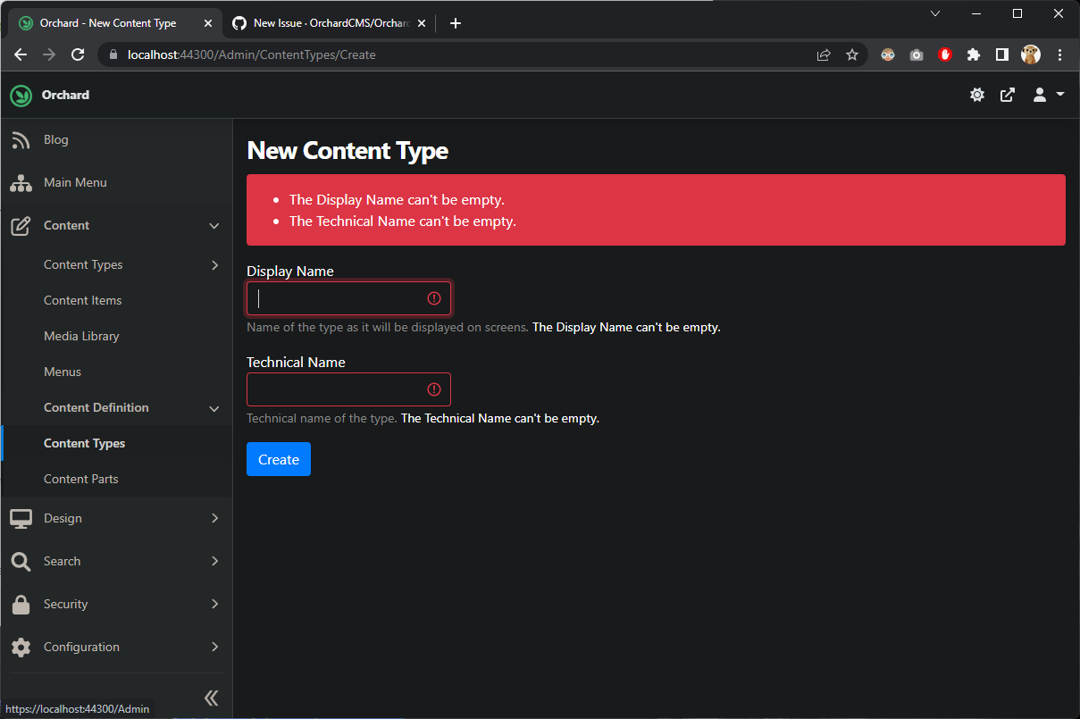 Validation error styles issue 12220 orchardcms orchardcore github