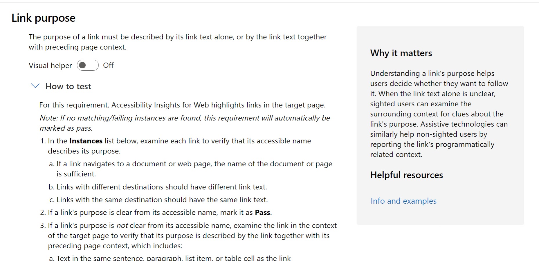 feat(mediumpass2) Quick Assess requirement context section by