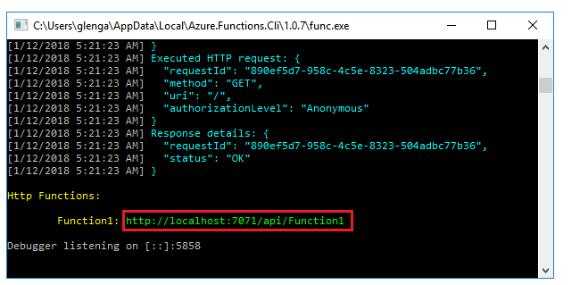 Test your function in azure steps incorrect. · Issue #6297 ...