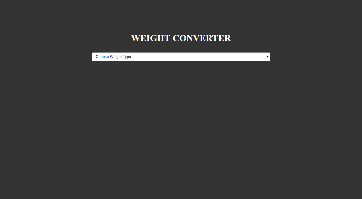 Weight Converter Using Html GitHub - dmkibuka/Weight-Converter: Converts Pounds, Kilograms, Grams ...