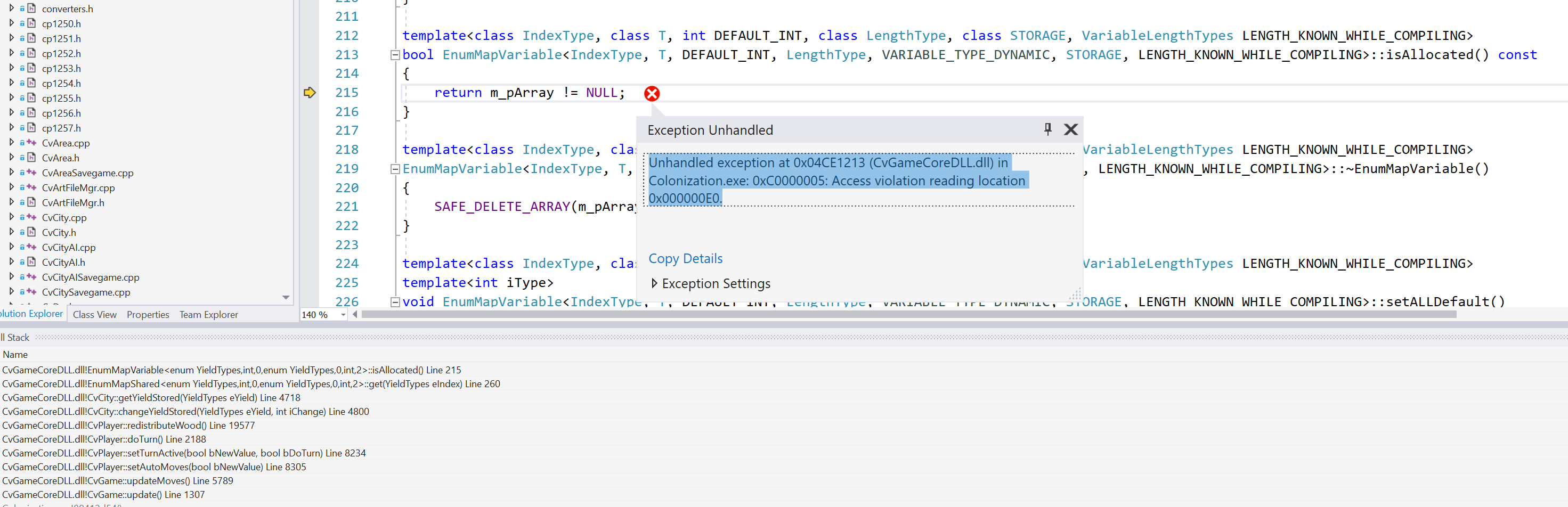 Access Violation during autoplay (develop2 rebased on Plains) · Issue ...