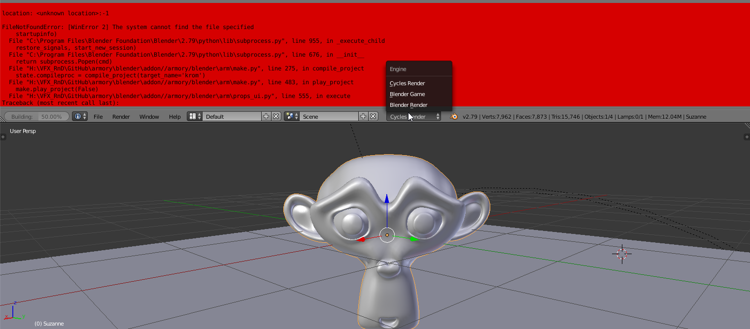 Armory cannot play · Issue #413 · armory3d/armory · GitHub