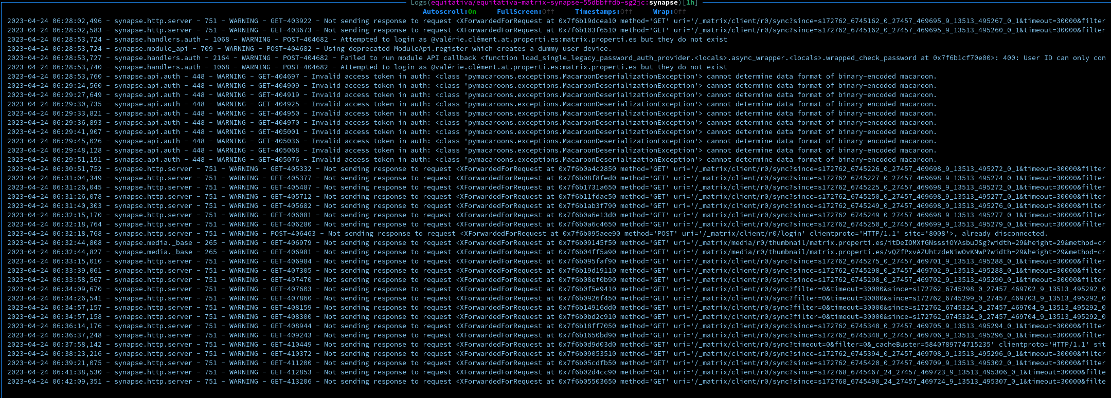 error 429 on connection fo all users · Issue #15477 · matrix-org ...