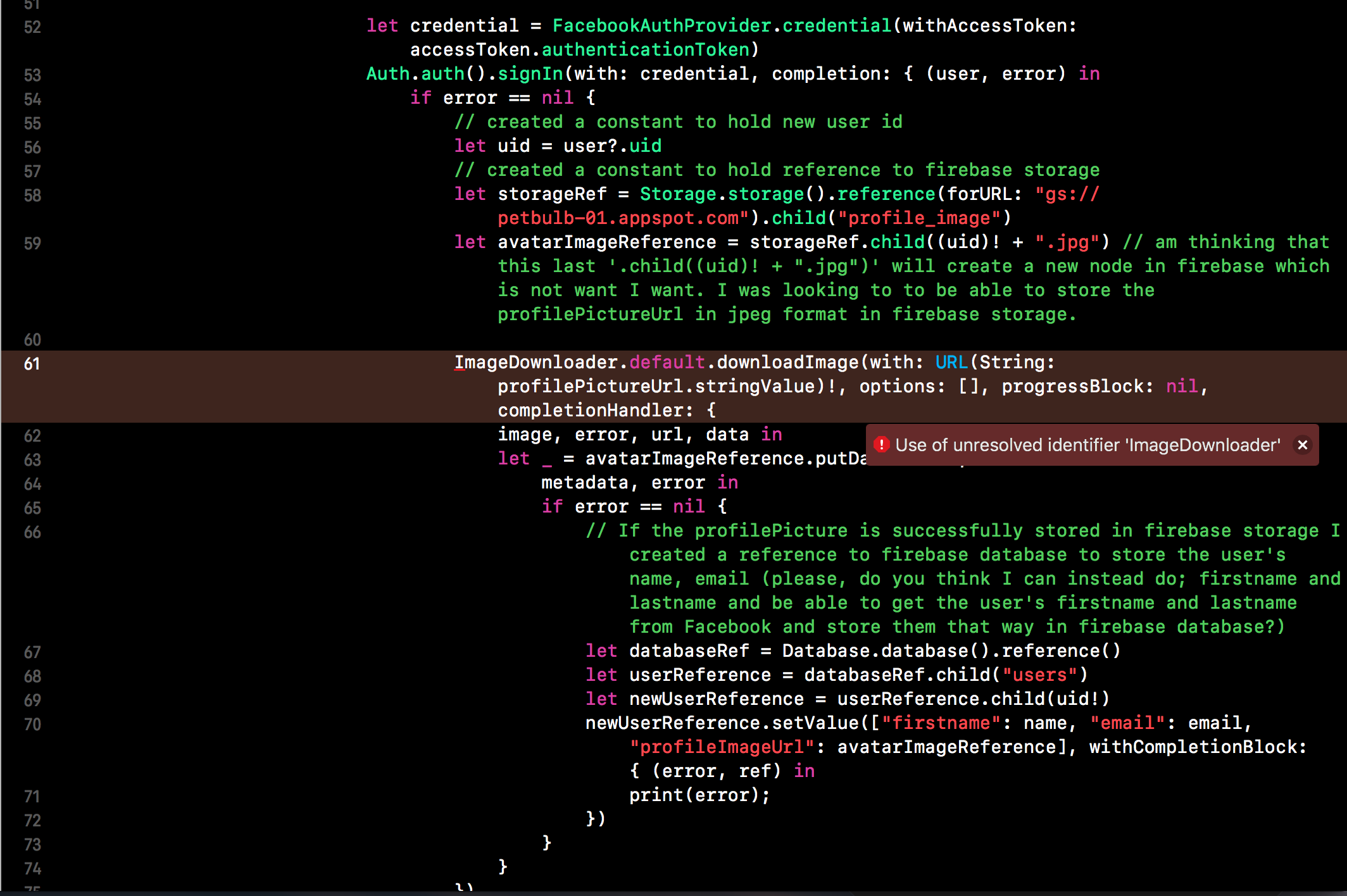 Facebook Image to Firebase Storage · GitHub