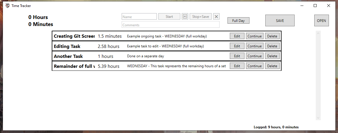 GitHub - Fluruxion/TimeTracker: Tracks timings for tasks and saves them ...