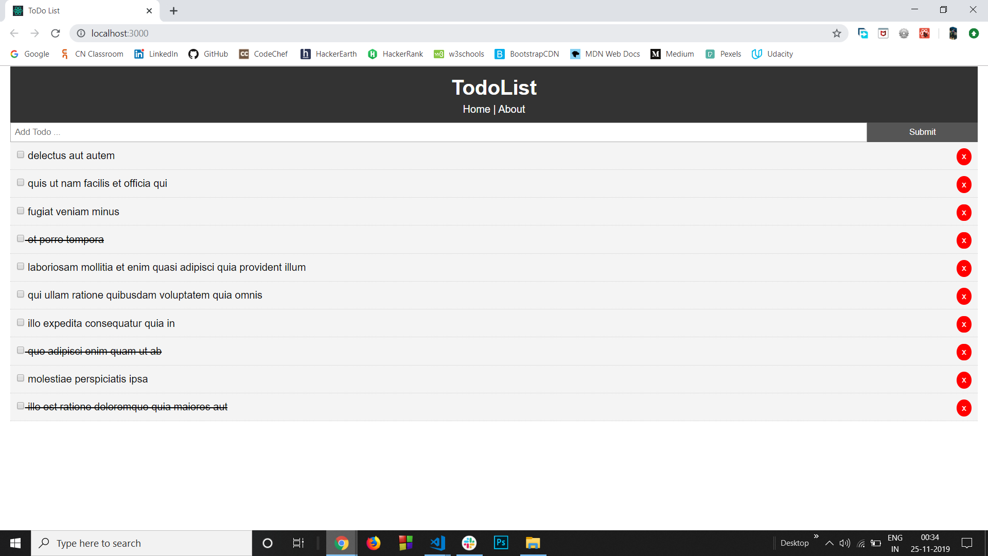 GitHub - vaishali614/TodoList: A TodoList is a list to keep records of ...