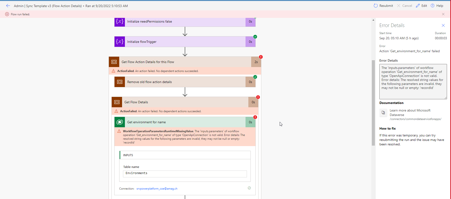 [CoE Starter Kit - BUG] Issue with Admin | Sync Template v3 (Flow ...