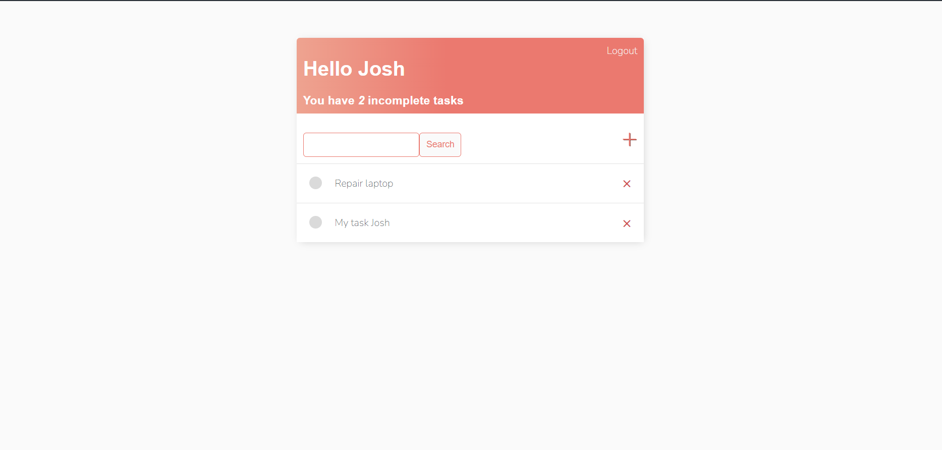 GitHub - joshRG/To-Do-List: A simple to do list web app with a login ...