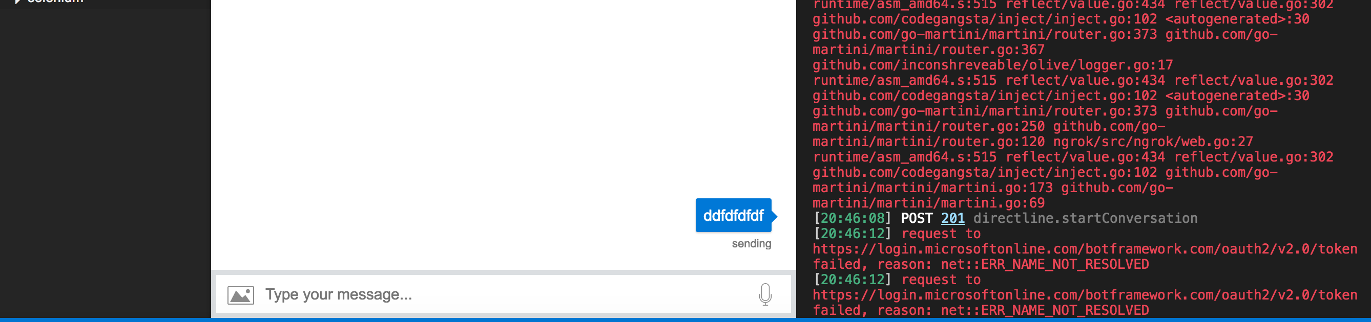 Bot emulator isn't able to connect to bot. Direct line issue ? · Issue ...