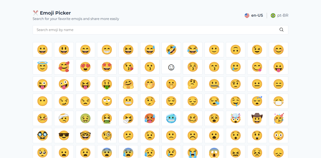 GitHub ClodoaldoDantas/emojipicker 😊 Search for your favorite