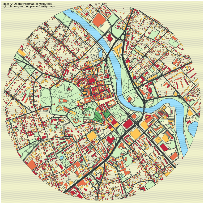GitHub - kateodera/Pretty-maps: Maps created using Marcelo Prates ...