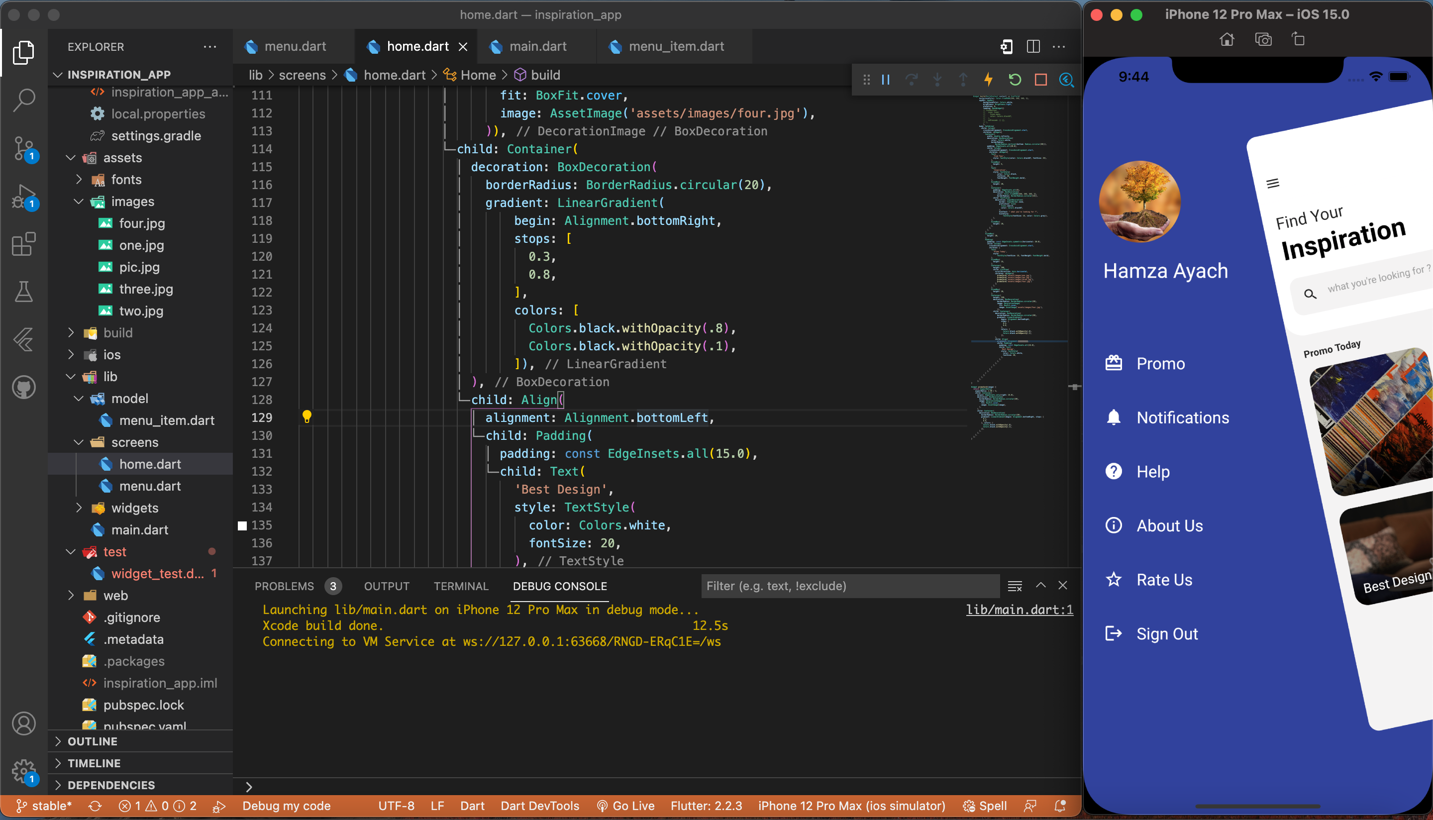 GitHub - ayachhamza/Inspiration-UI-App: This is the my first App (Day ...