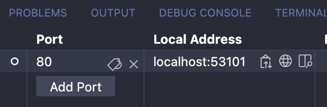 Ports buttons are off center · Issue #135305 · microsoft/vscode · GitHub