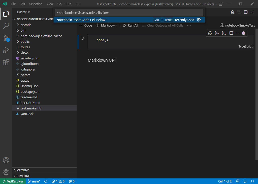 Notebooks inserts/edits code cell · Issue #139216 · microsoft/vscode ...