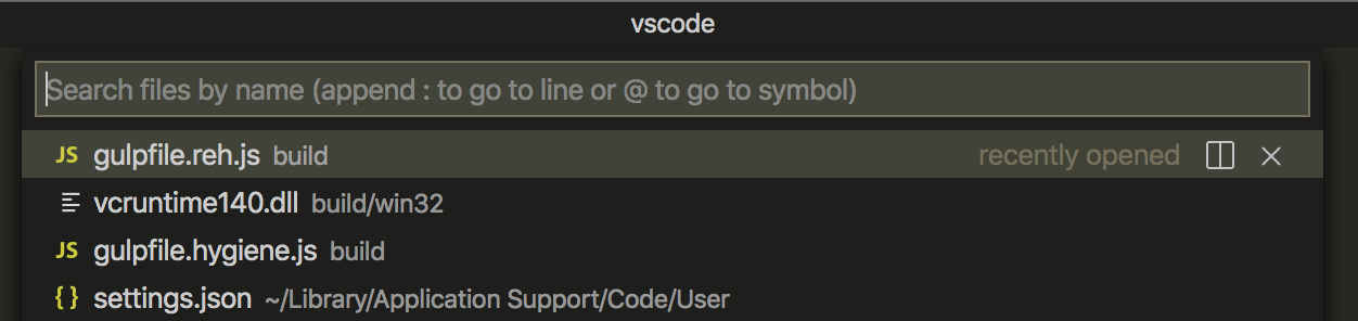 Quick open doesn't select the first entry on open · Issue #97353 ...