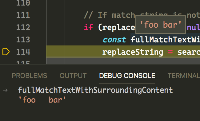 Debug hover collapses whitespace · Issue #99761 · microsoft/vscode · GitHub
