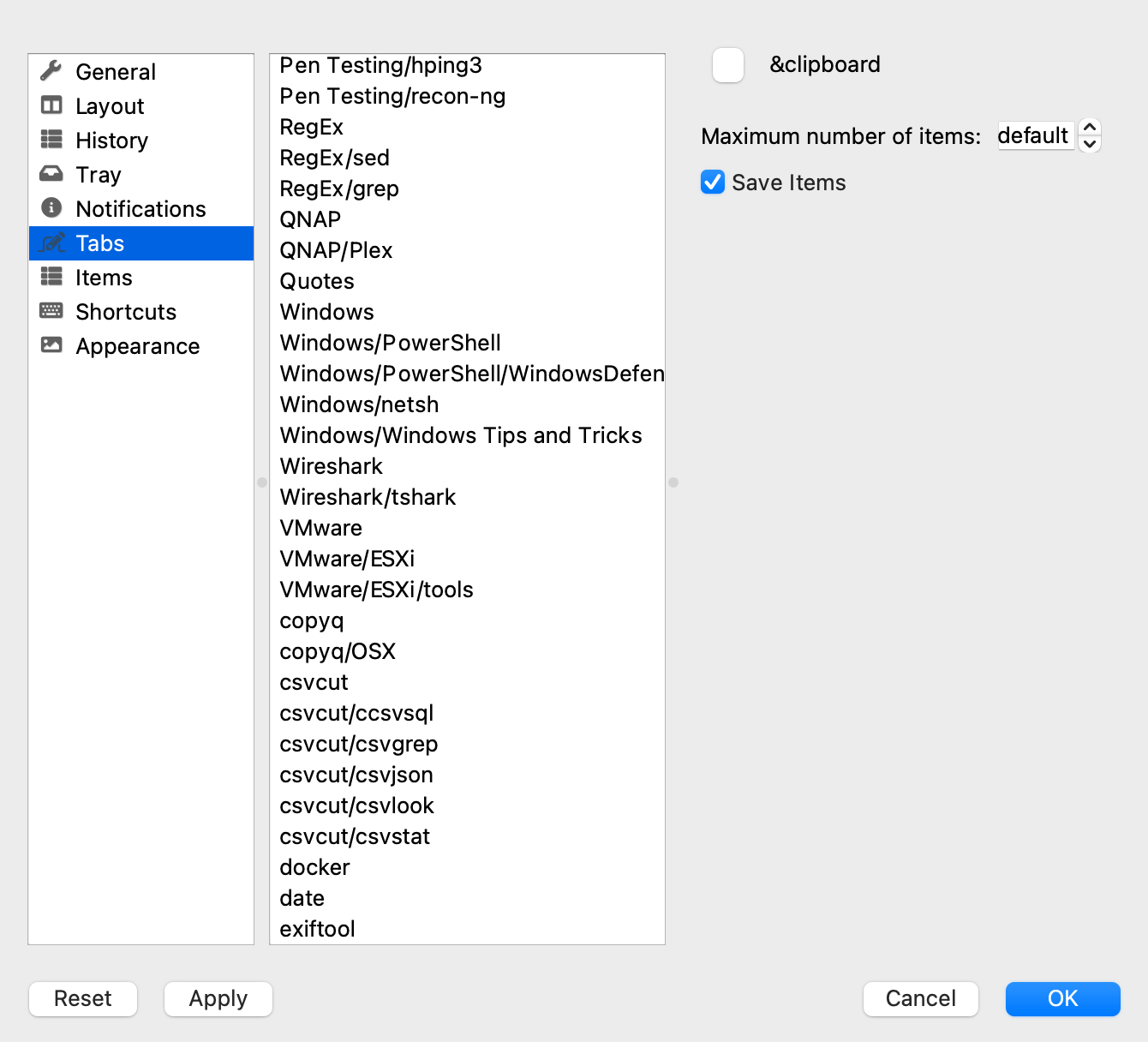copyq_tabs_macos_bigsur_2