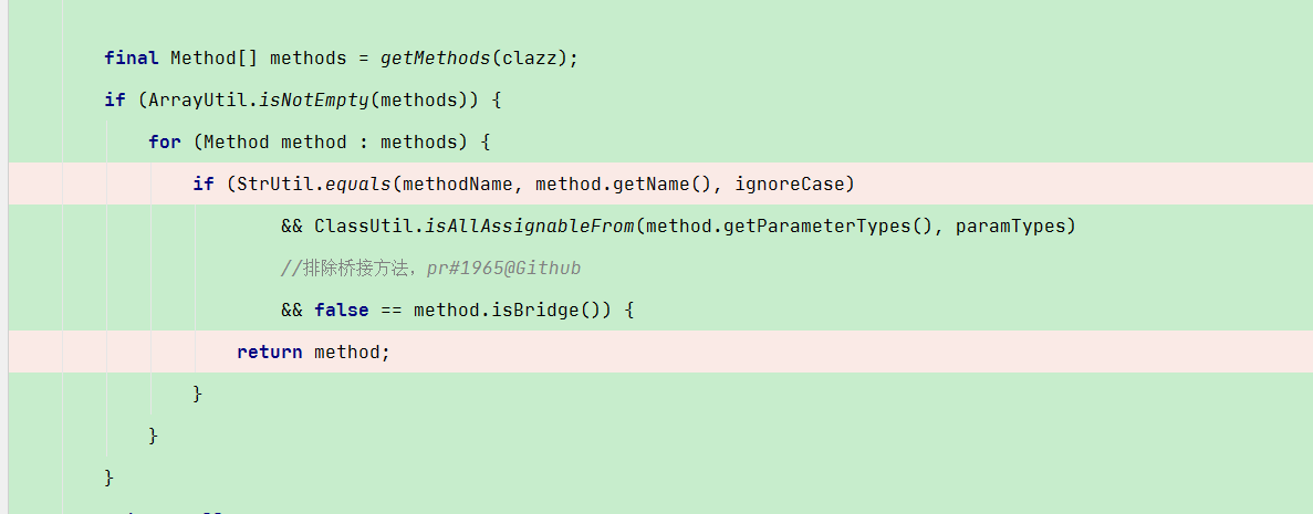 ReflectUtil 反射方法中桥接问题？bug? · Issue #2625 · chinabugotech/hutool · GitHub