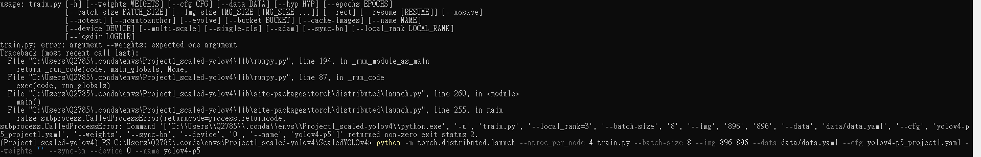 Training custom data error issue · Issue #153 · WongKinYiu/ScaledYOLOv4 ...