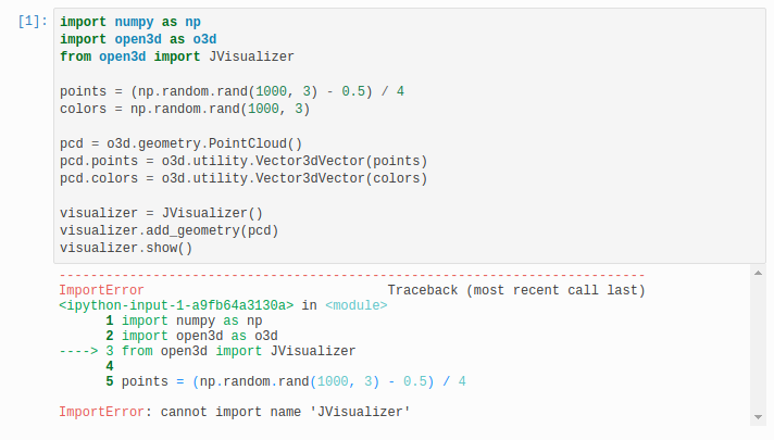 Cannot import name 'JVisualizer' · Issue #2480 · isl-org/Open3D · GitHub