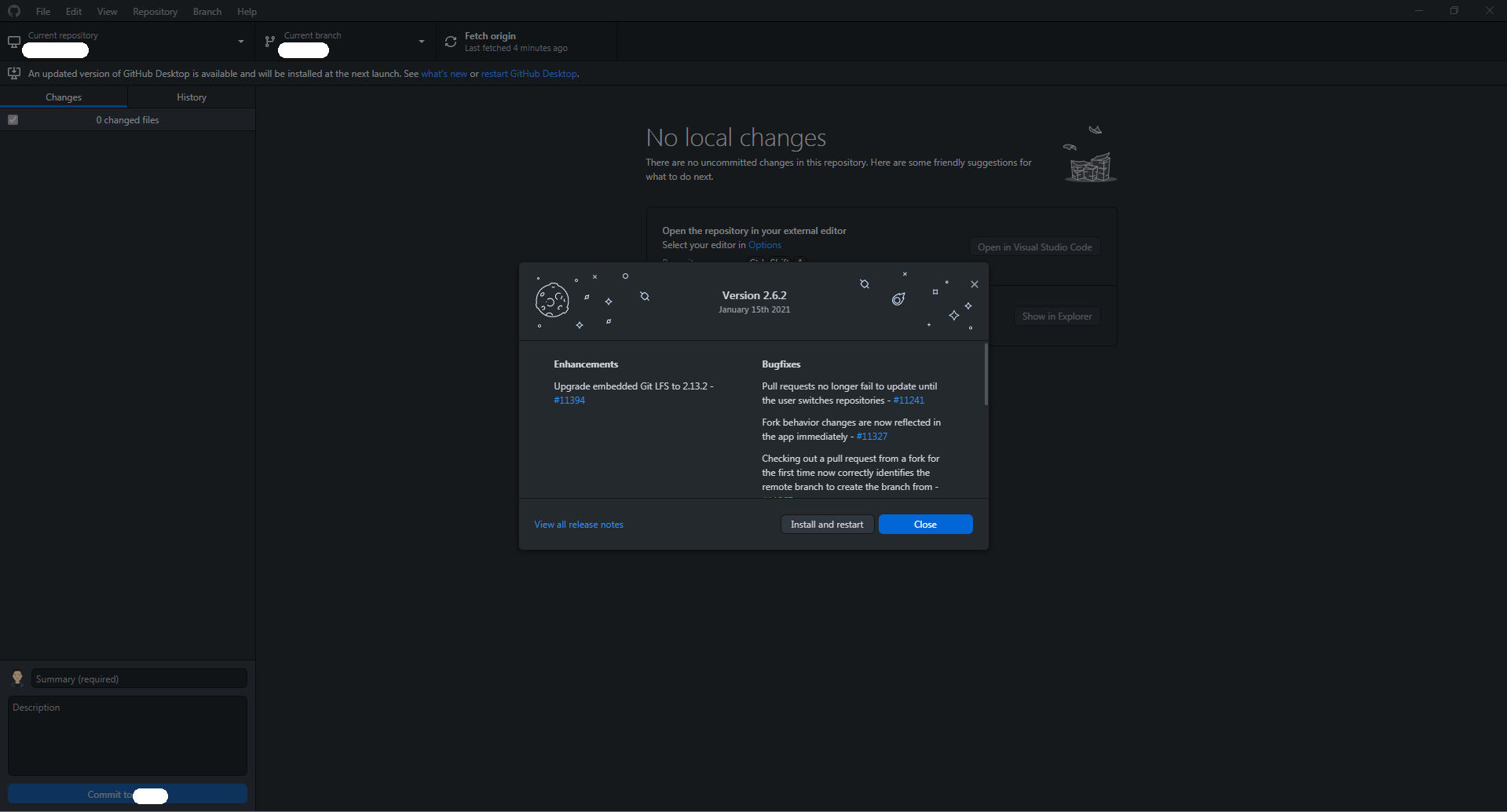Program Features Dialog Box What's new dialog box is too small · Issue #11402 · desktop/desktop ...